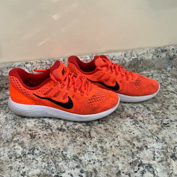 nike lunarlon orange